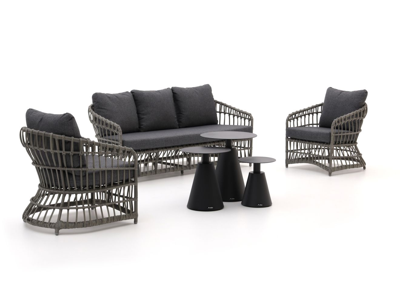 Intenso Cameri/Tusa stoel-bank loungeset 6-delig - Laagste prijsgarantie!