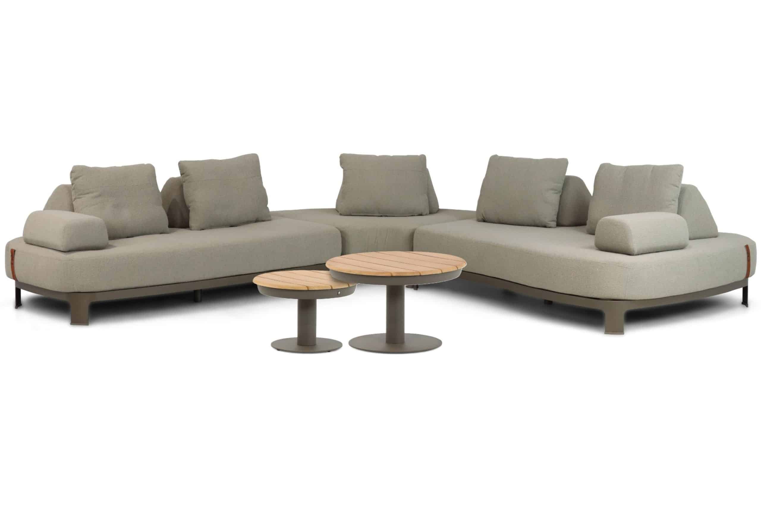 4 Seasons Outdoor Santorini/Salerno 45/60 cm hoek loungeset 5-delig
