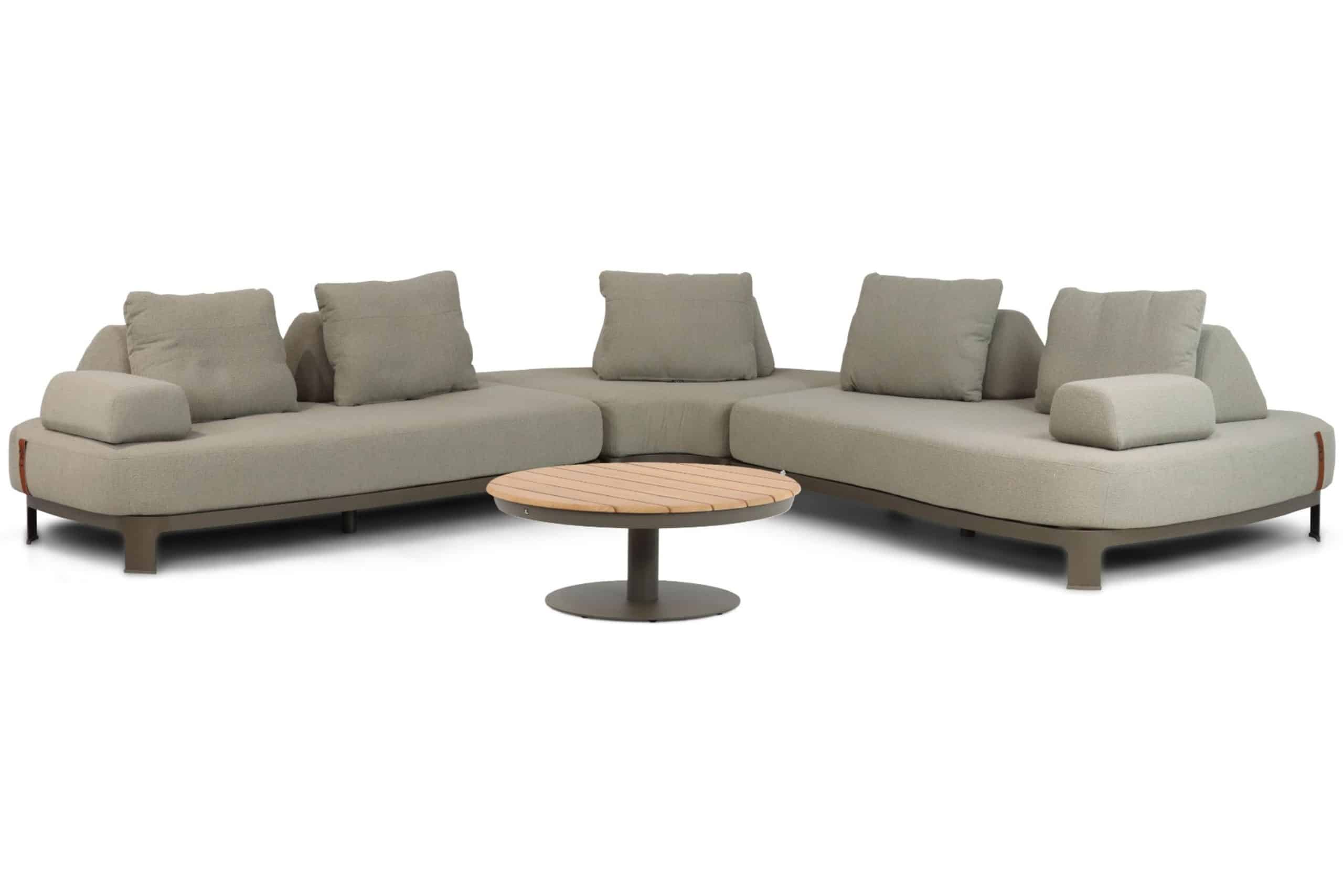 4 Seasons Outdoor Santorini/Salerno 80 cm hoek loungeset 4-delig