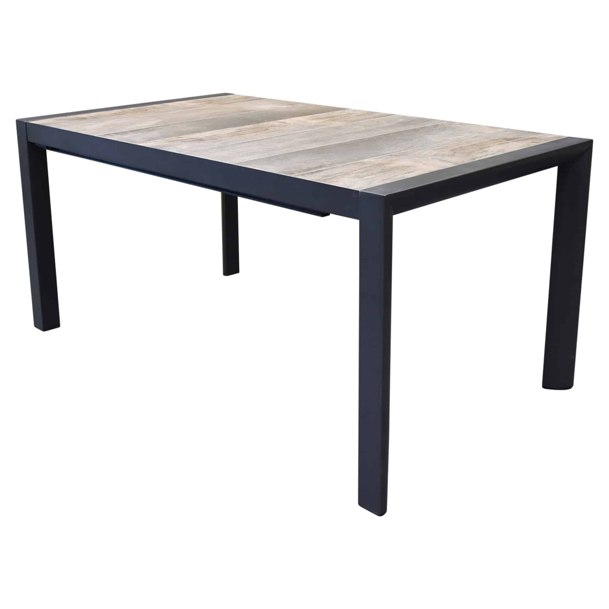Anvaya dining tuintafel 154-214x90 xH74 cm uitschuifbaar aluminium antraciet