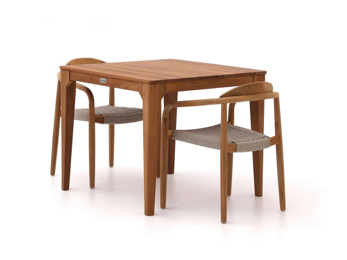 Bellagio Berbaro/Bruca 90cm dining tuinset 3-delig stapelbaar - Laagste prijsgarantie!