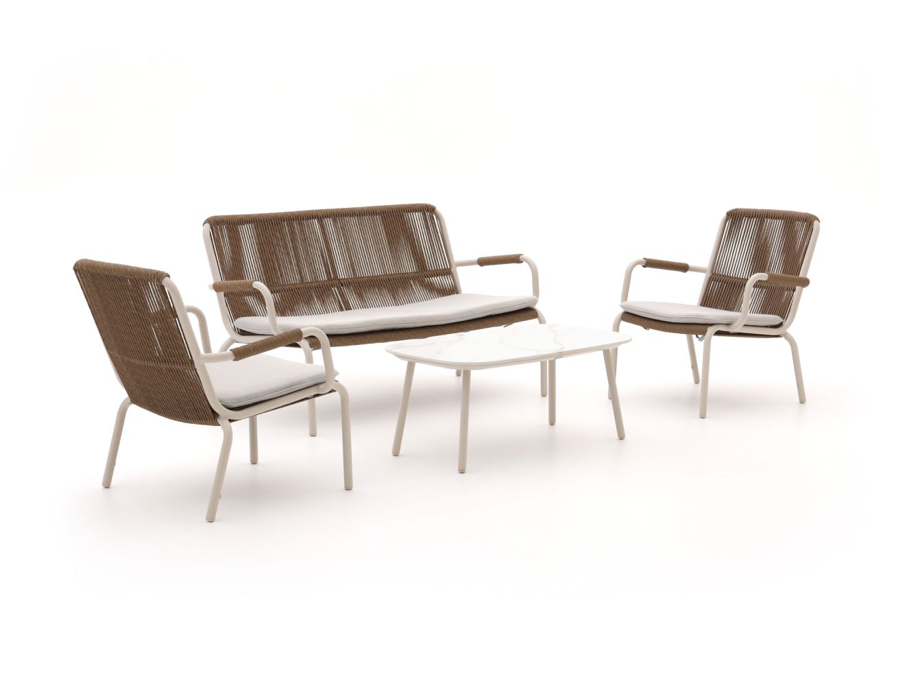 Bellagio Caronia stoel-bank loungeset 4-delig - Laagste prijsgarantie!