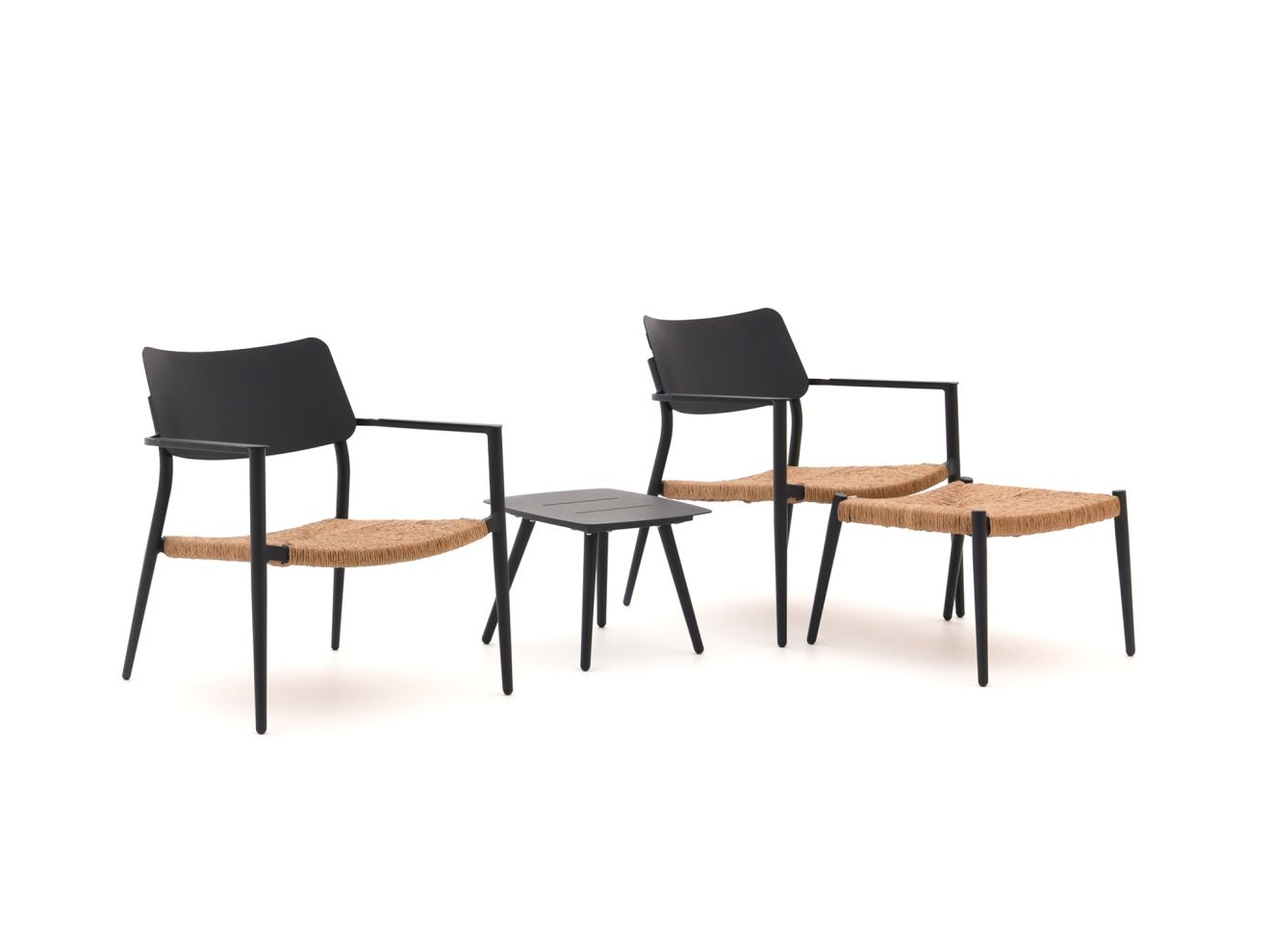 Bellagio Cino lounge balkonset 4-delig stapelbaar - Laagste prijsgarantie!