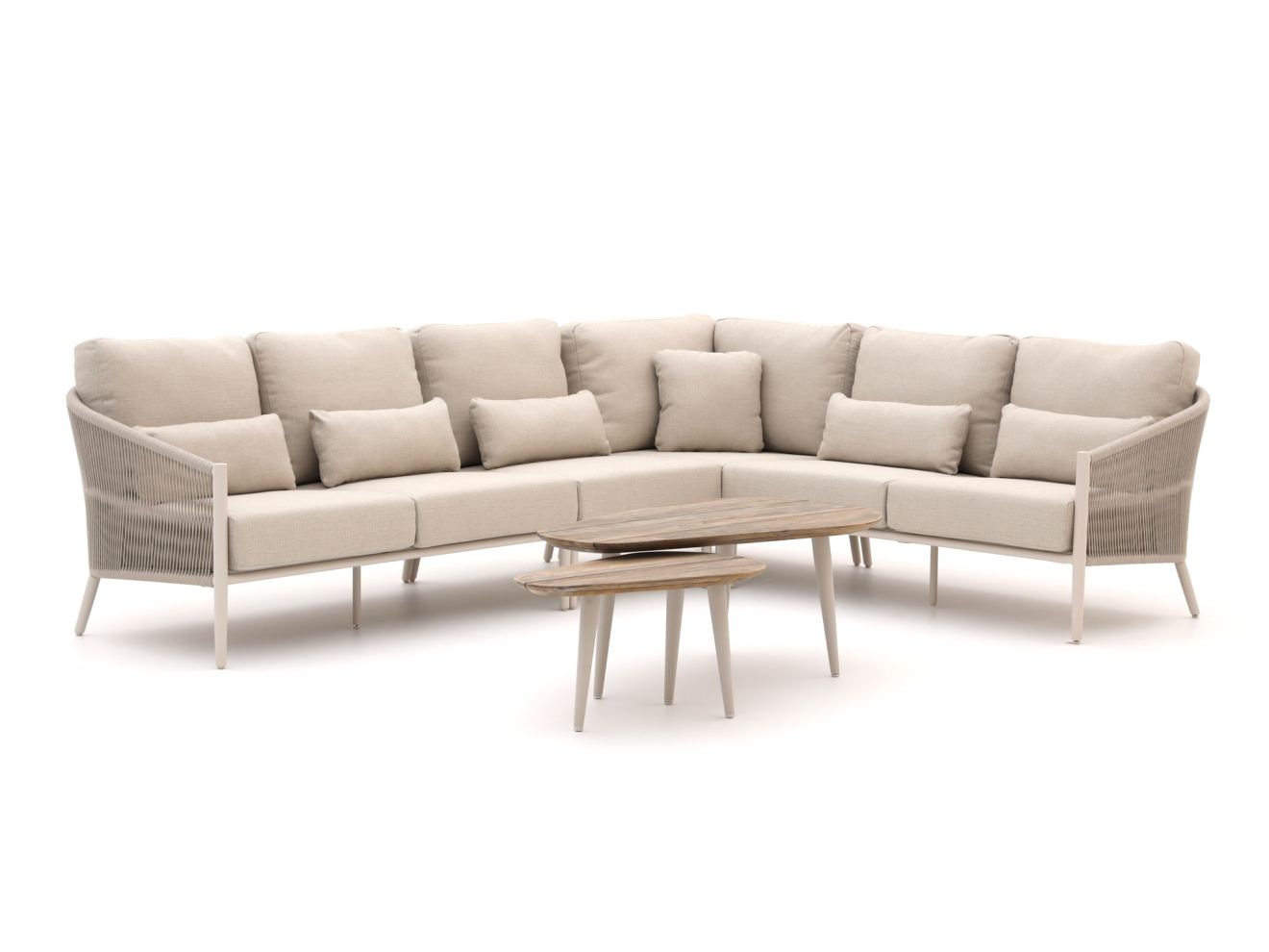 Bellagio Mineo/ROUGH-K hoek loungeset 6-delig - Laagste prijsgarantie!