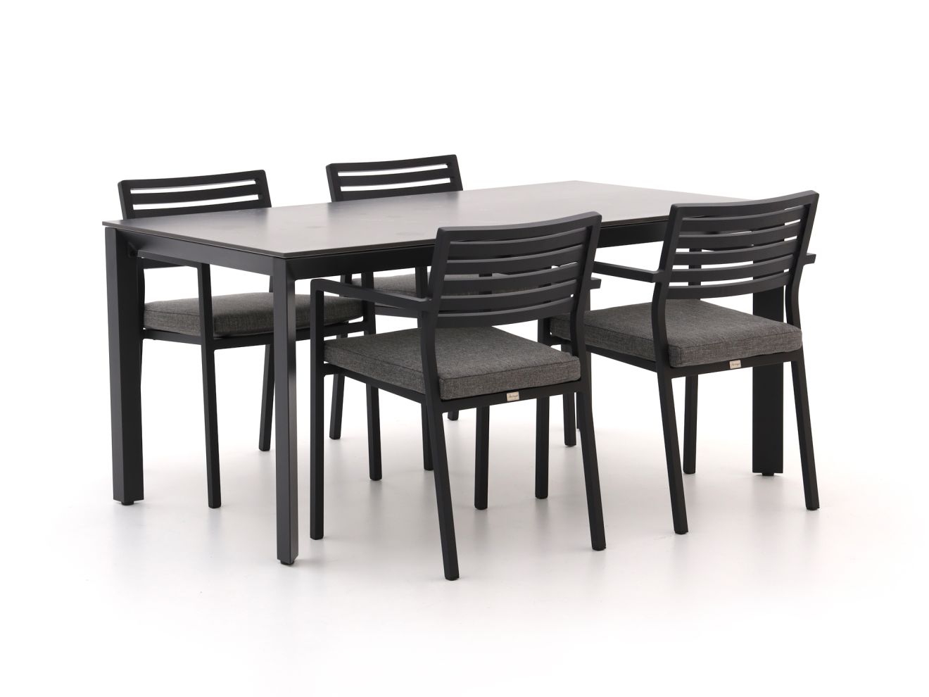 Bellagio Rumo/Sestino 160cm dining tuinset 5-delig stapelbaar - Laagste prijsgarantie!