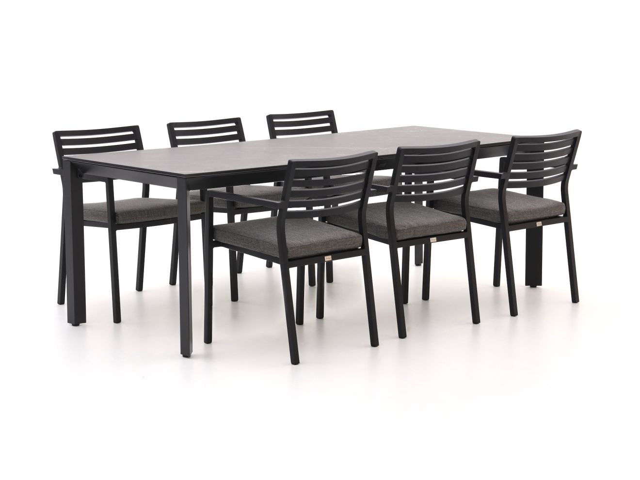 Bellagio Rumo/Sestino 220cm dining tuinset 7-delig stapelbaar - Laagste prijsgarantie!