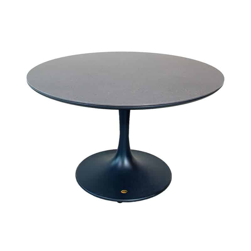 Bridgeport dining tafel midnight grey dia. 120 cm - Oosterik home