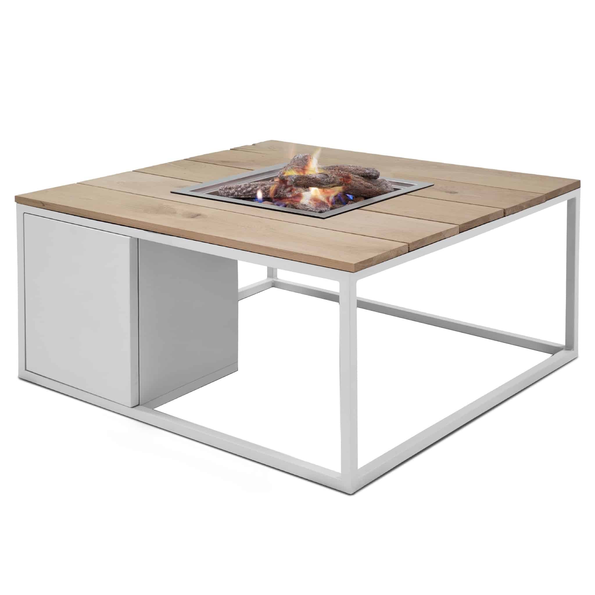 Cosiloft 100 frame aluminium wit - top teak Cosi Fires