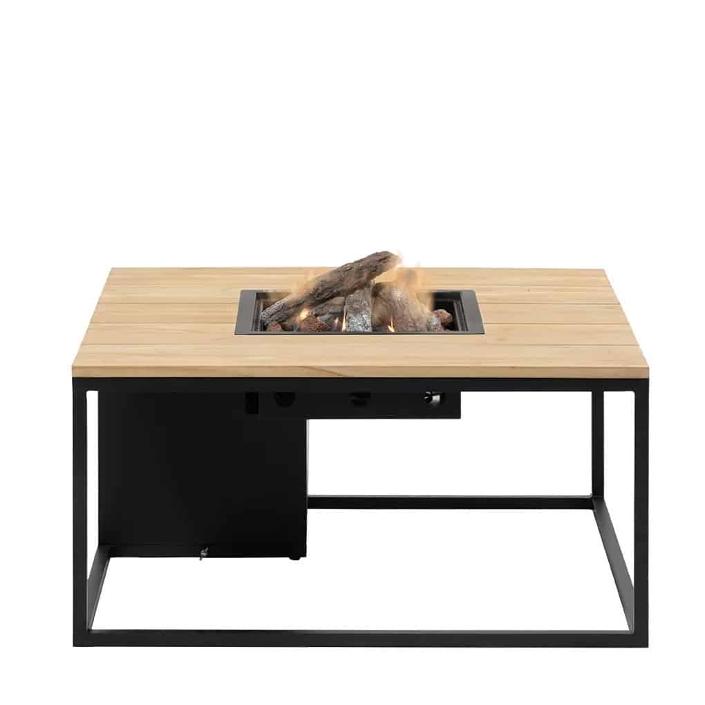 Cosiloft 100 frame aluminium zwart - top teak Cosi fires