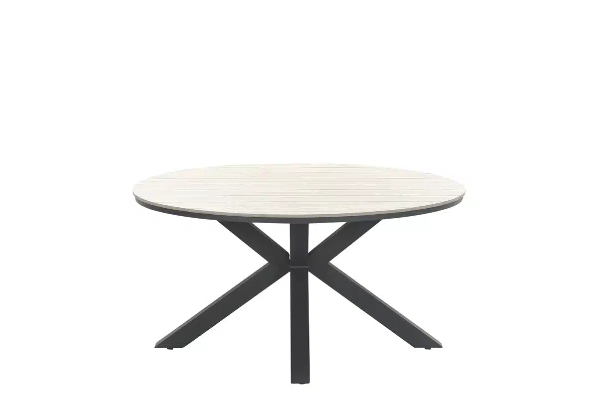 Edison tafel Ø148 cm zwart/teak