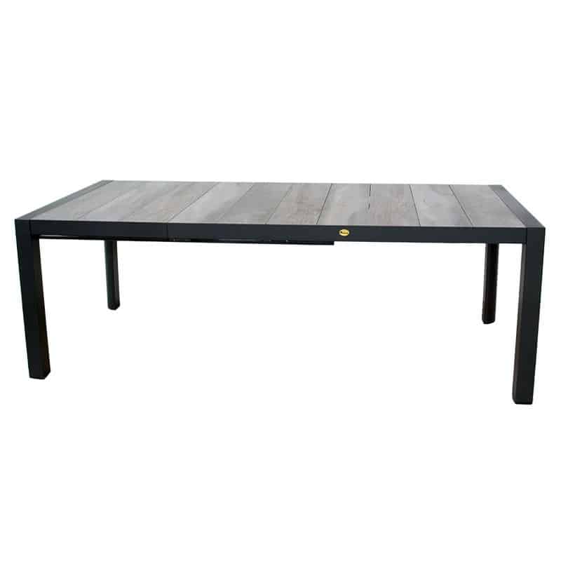 Harrisburg uitschuifbare dining tafel midnight grey 154 - 214 x 90,5 cm - Oosterik home