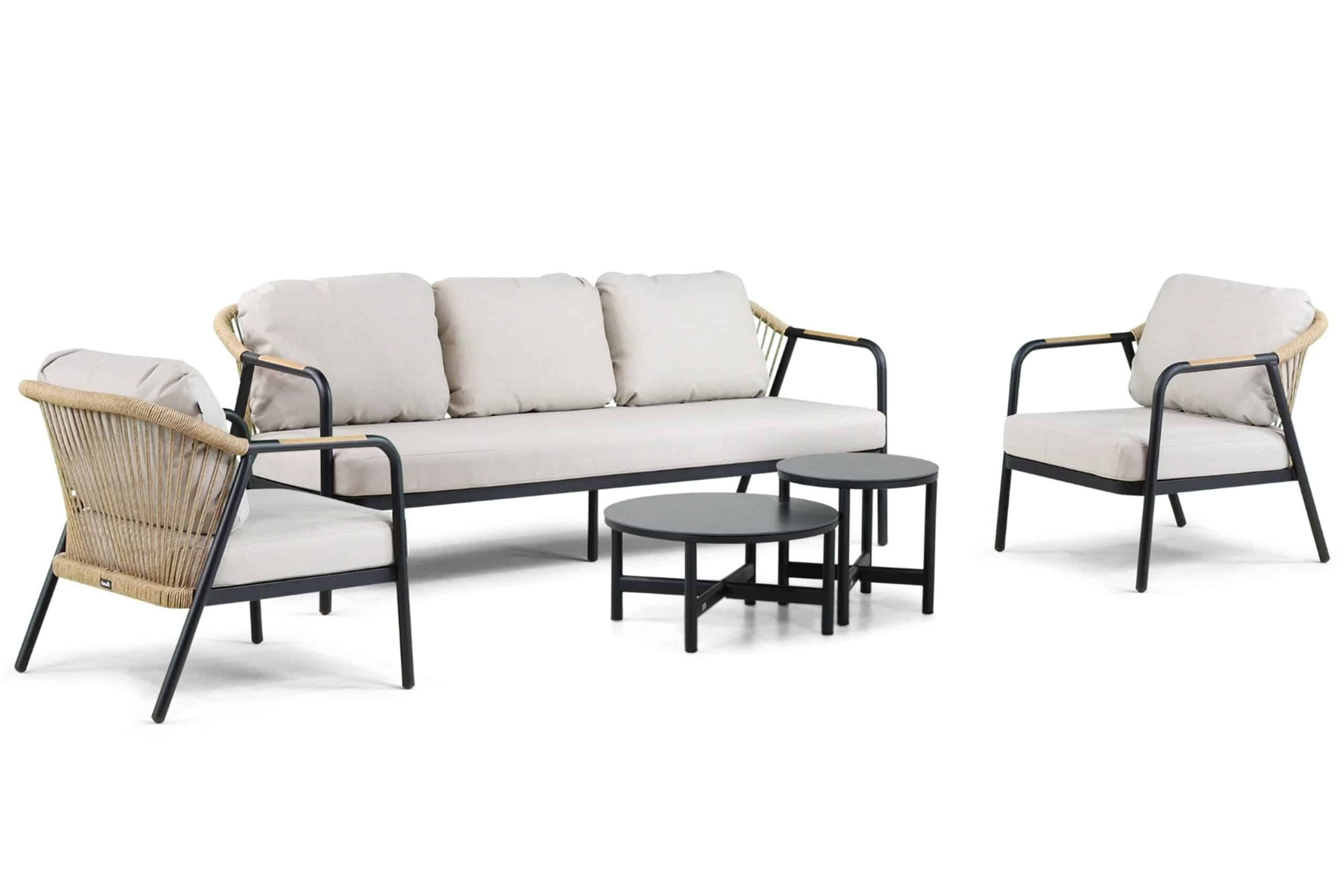 Hartman Nice/Terraturn 50/70 cm stoel-bank loungeset 5-delig
