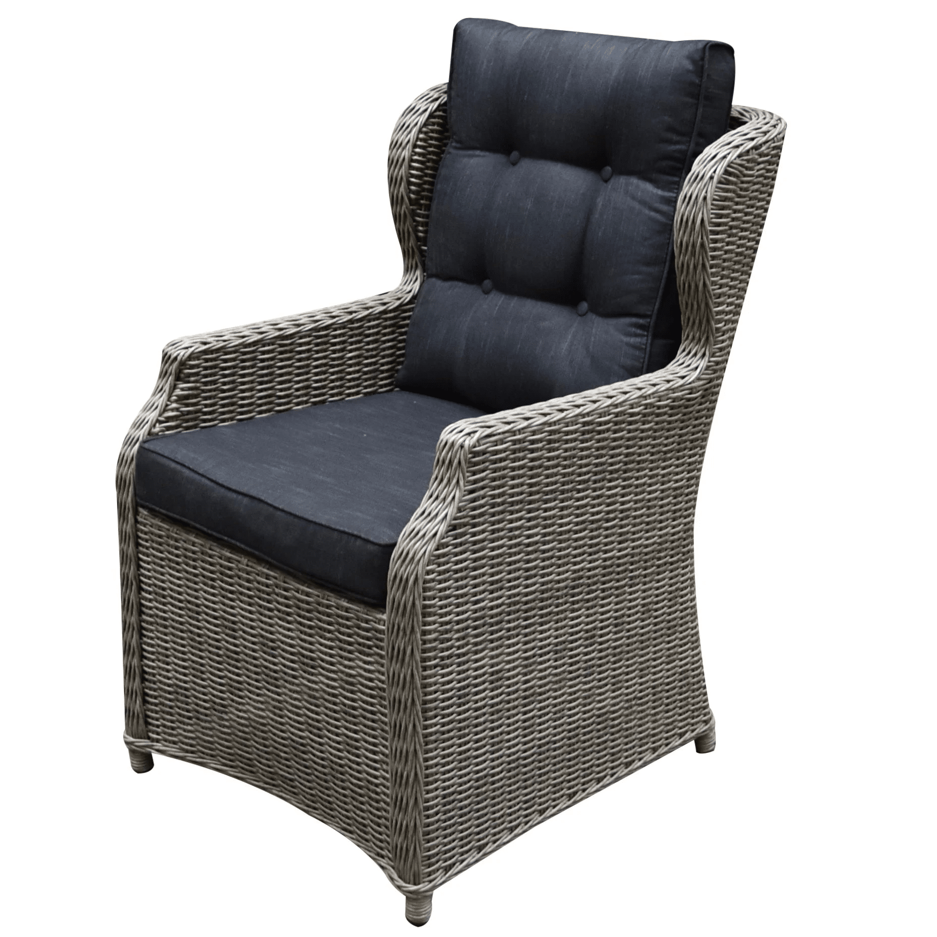 Ibiza dining tuinstoel grijs wicker