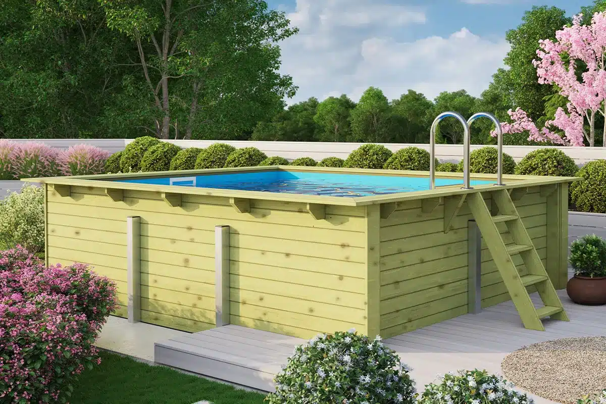 karibu | zwembad rechthoek 2 met filterpakket klein