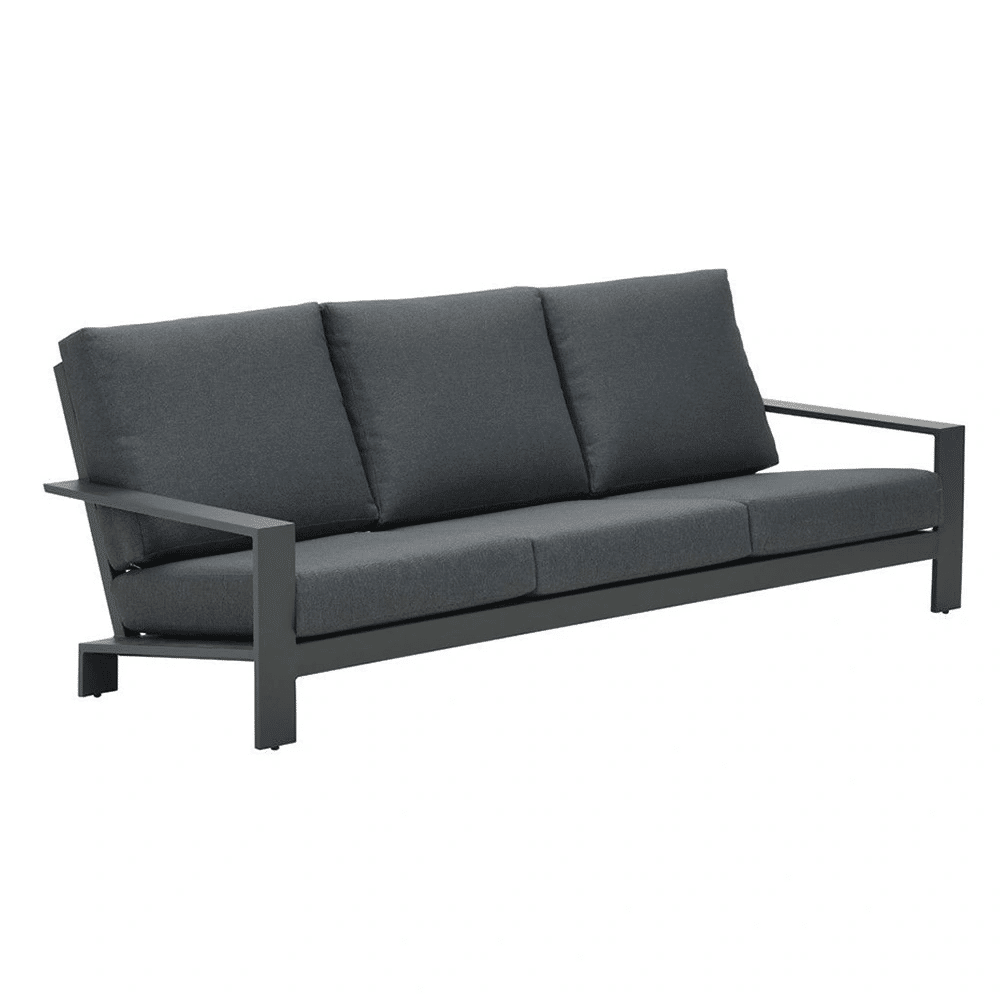 Lincoln 3-zits Loungebank - Reflex Black Garden Impressions - Garden impressions