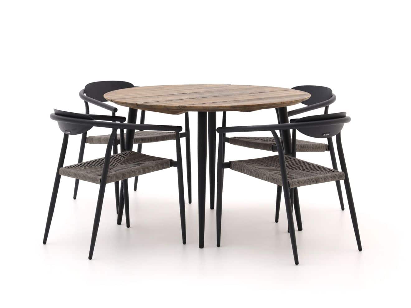 Manifesto Cavone/Falcade ? 115cm dining tuinset 5-delig stapelbaar - Laagste prijsgarantie!