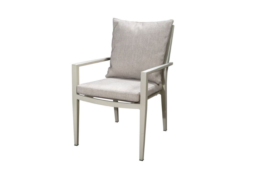 Marinha stapelbare stoel aluminium salix/rope salix incl. zit- en rugkussen - Yoi