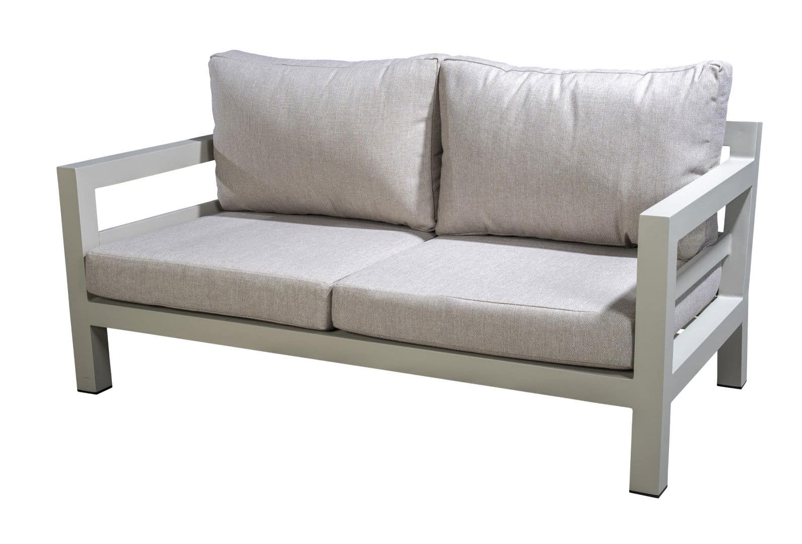 Midori sofa 2 seater aluminium salix/flax beige AW - Yoi