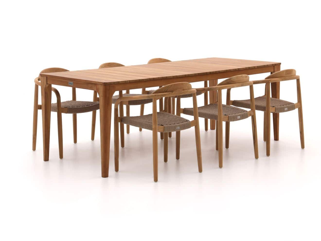 Bellagio Berbaro/Bruca 220cm dining tuinset 7-delig stapelbaar - Laagste prijsgarantie!