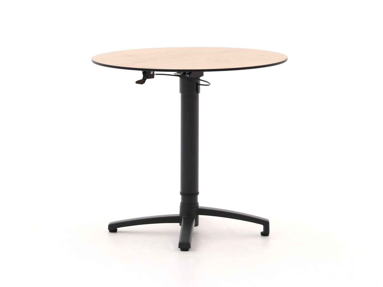 Bellagio Canzo klaptafel Ø80 (h:73/109cm) verstelbaar - Laagste prijsgarantie!
