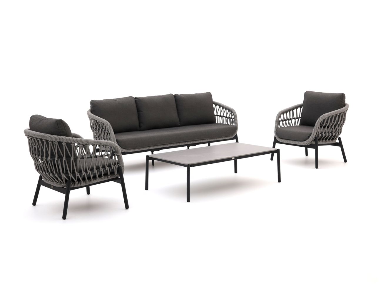 Bellagio Cupello stoel-bank loungeset 4-delig - Laagste prijsgarantie!