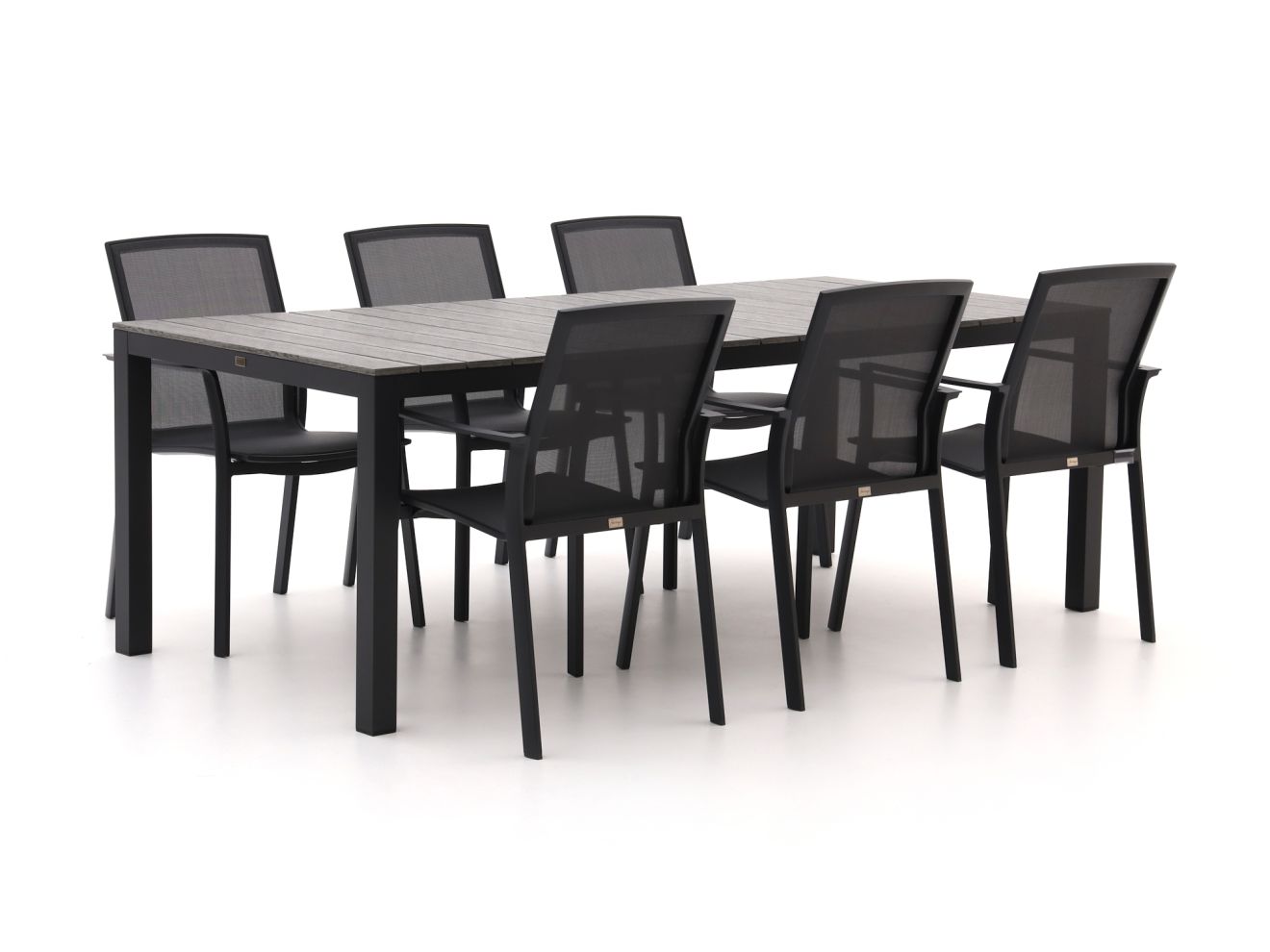 Bellagio Dranera/Fidenza 220cm dining tuinset 7-delig stapelbaar - Laagste prijsgarantie!