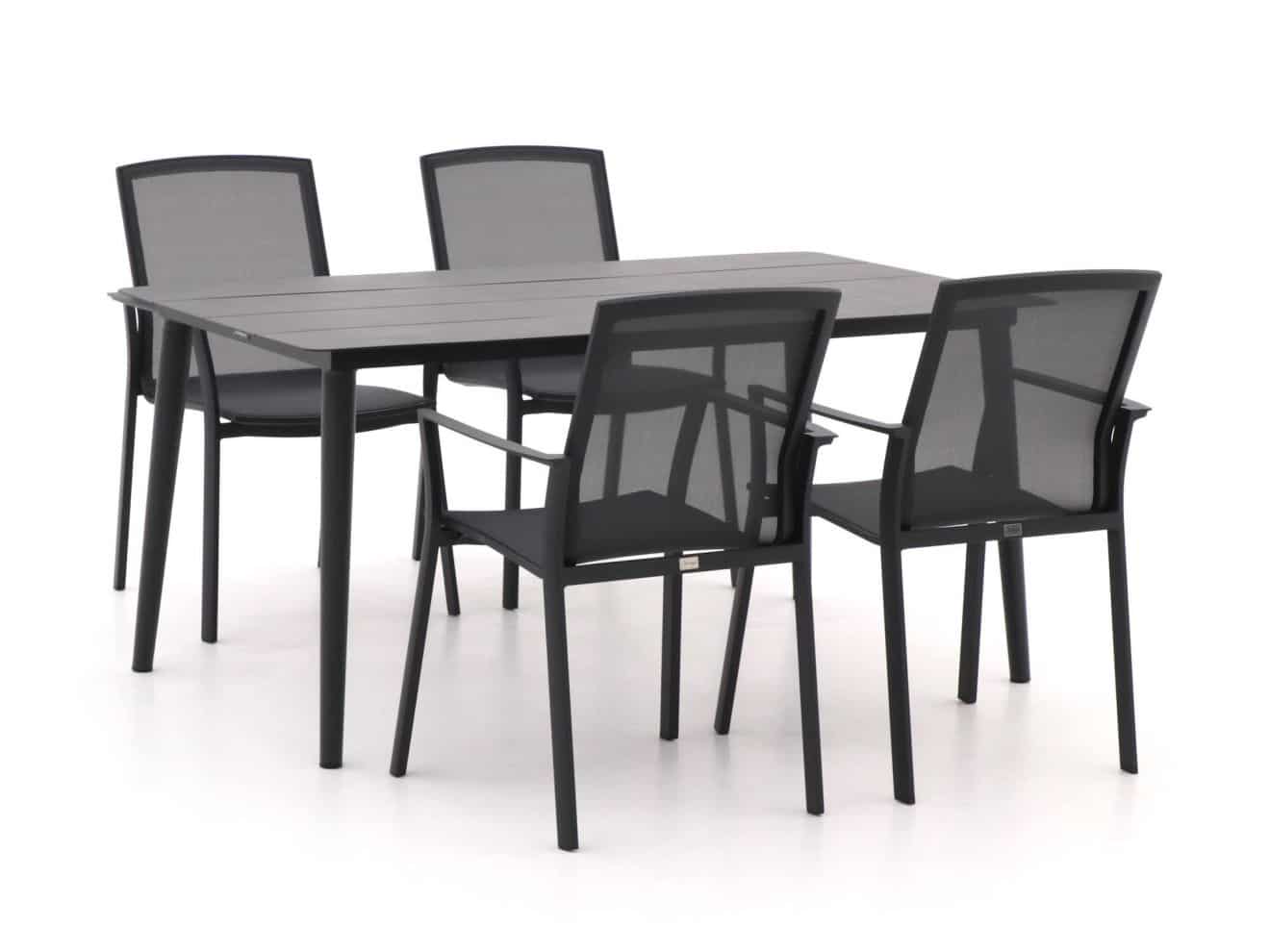 Bellagio Dranera/Sora 160cm dining tuinset 5-delig stapelbaar - Laagste prijsgarantie!