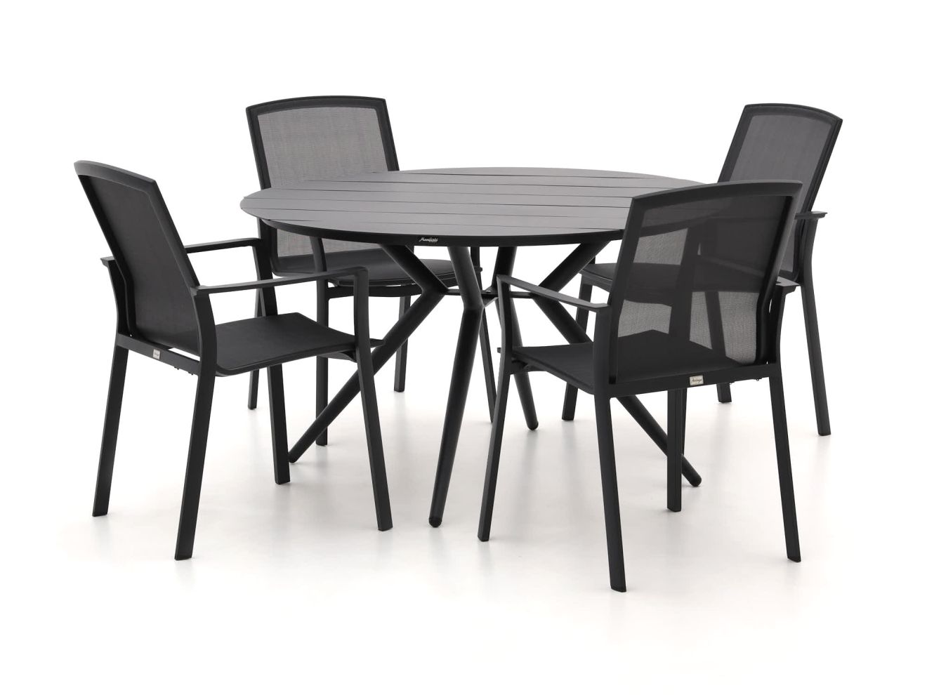 Bellagio Dranera/Sora ø 127cm dining tuinset 5-delig stapelbaar - Laagste prijsgarantie!
