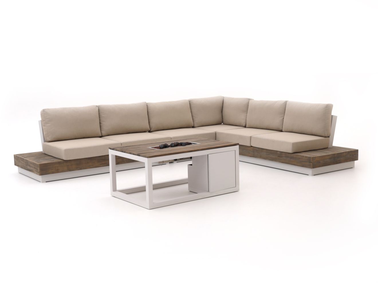 Bellagio Pilago/Cosiraw hoek loungeset 5-delig - Laagste prijsgarantie!