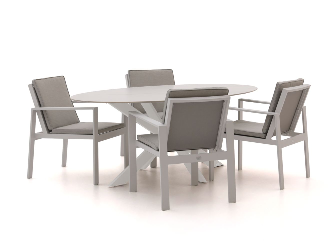 Bellagio Vezzano/Furato ellips 200cm dining tuinset 5-delig - Laagste prijsgarantie!