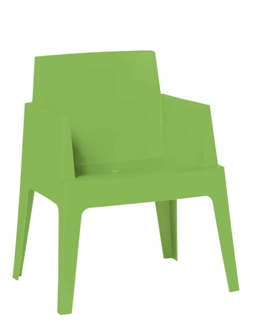 Box armstoel licht Groen - Garden impressions