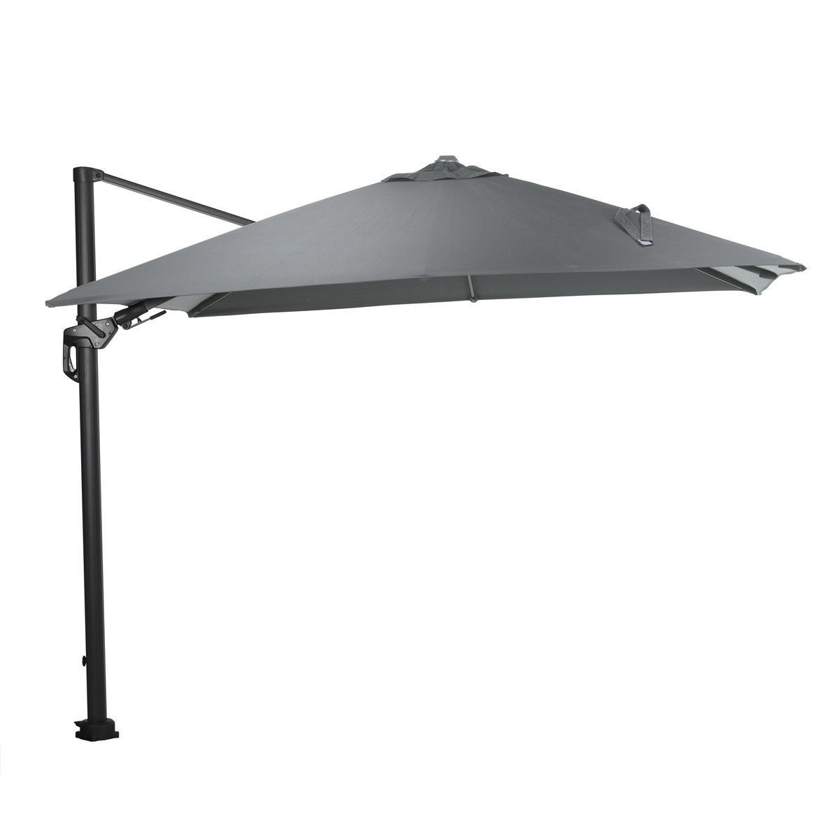 Hawaii Lumen parasol - 300x300 cm - carbon black - dark grey- - - Garden Impressions