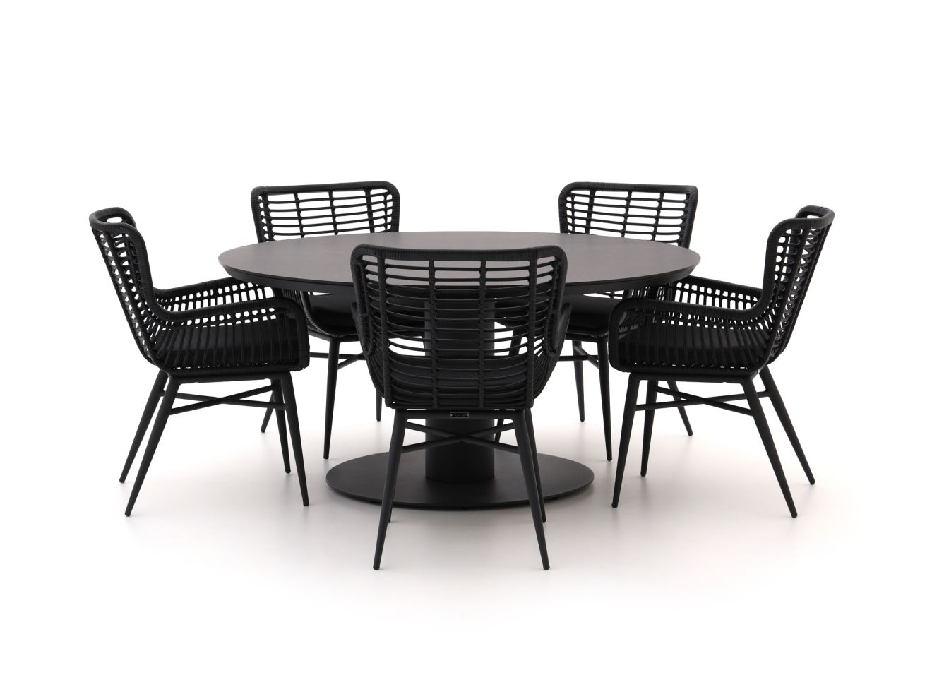 Intenso Asti/La Fonte Ø150cm dining tuinset 6-delig - Laagste prijsgarantie!