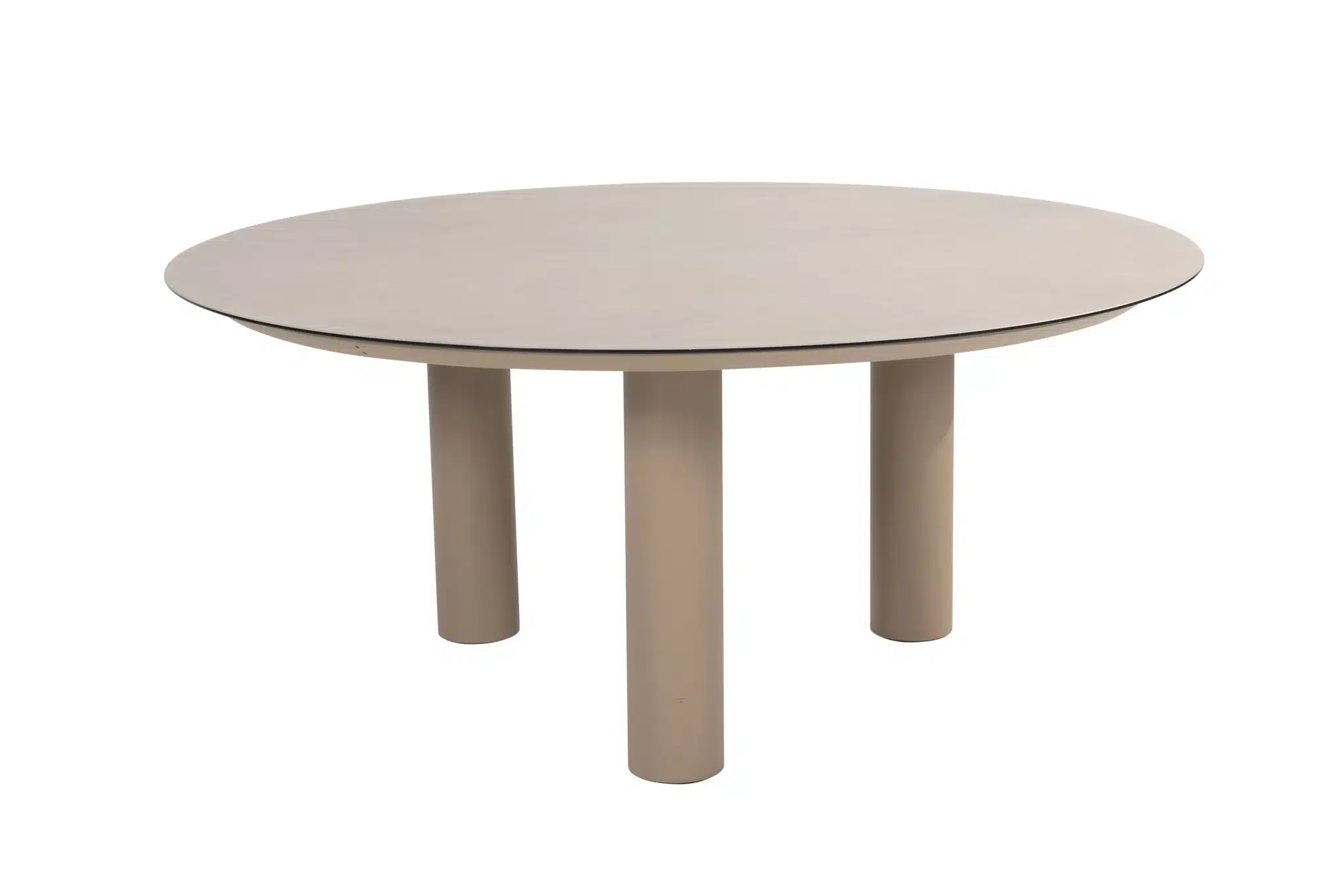 Loungetafel Donato 160 Latte Rond 4SO Low Dining Tafel Buiten Tuintafel 4 Seasons Outdoor