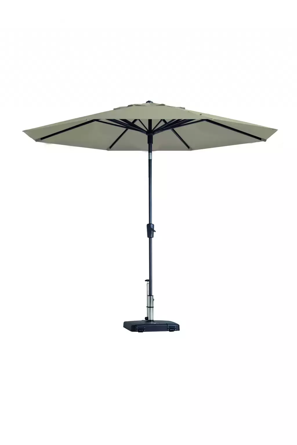 Madison parasol Paros II Rond Ø3m met kniksysteem - Ecru