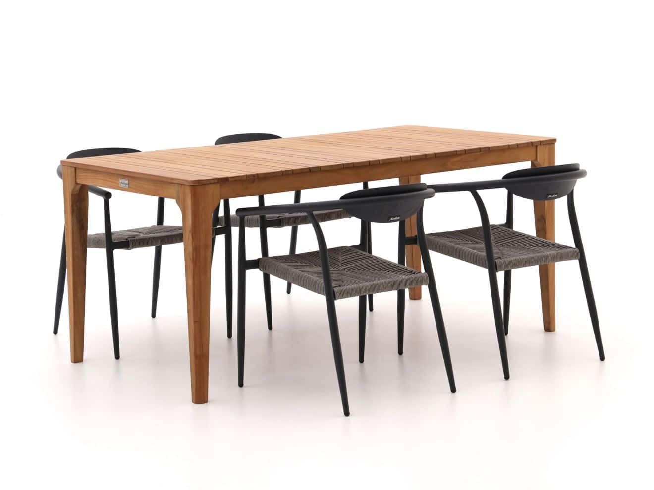 Manifesto Cavone/Bruca 170cm dining tuinset 5-delig stapelbaar - Laagste prijsgarantie!