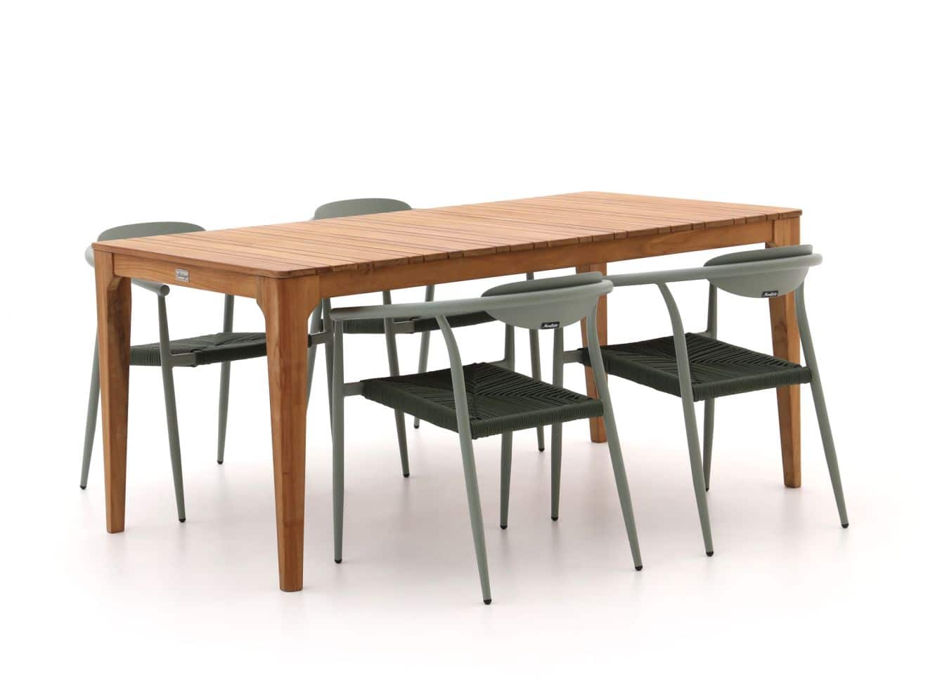 Manifesto Cavone/Bruca 170cm dining tuinset 5-delig stapelbaar - Laagste prijsgarantie!