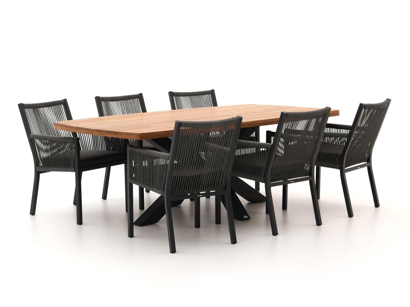 Manifesto Rivola/Induno Deens Ovaal 220cm dining tuinset 7-delig - Laagste prijsgarantie!