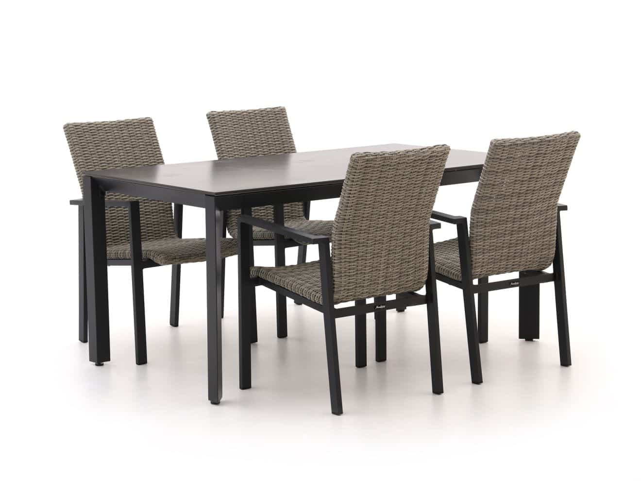 Manifesto Villongo/Sestino 160cm dining tuinset 5-delig stapelbaar - Laagste prijsgarantie!