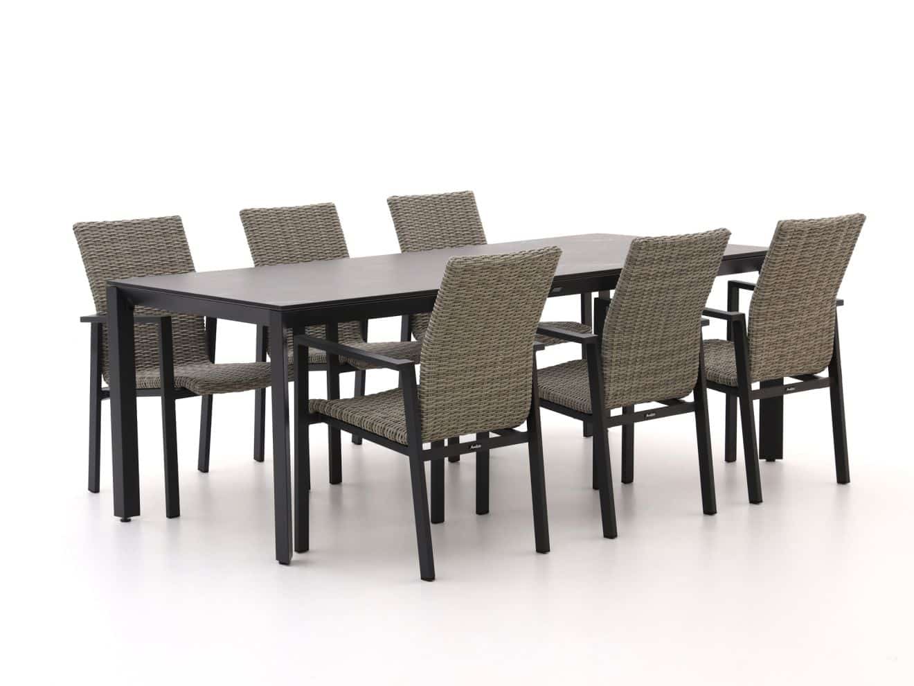 Manifesto Villongo/Sestino 220cm dining tuinset 7-delig stapelbaar - Laagste prijsgarantie!