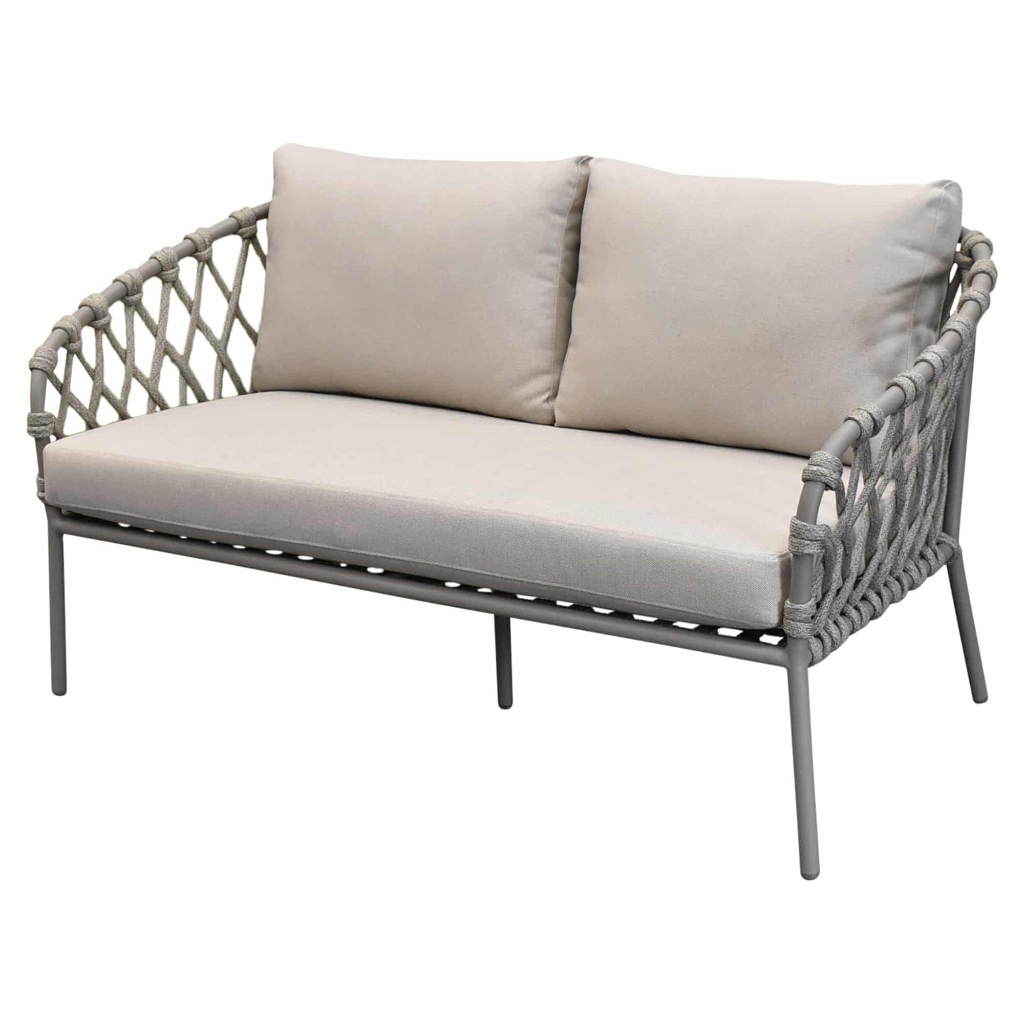 Monte Rosa 2-zits loungebank naturel bruin rope