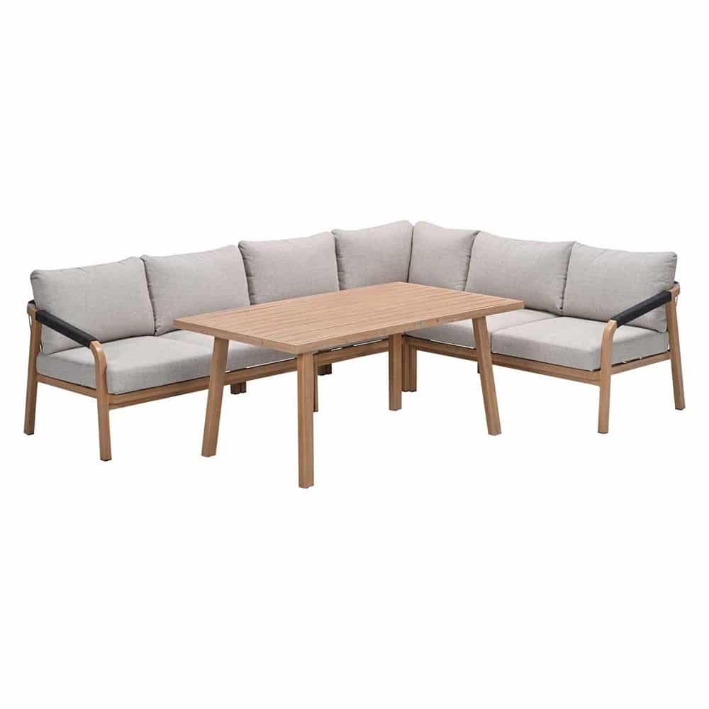 Monti Lounge- diningset 5 dlg Gobi Sand - Garden impressions