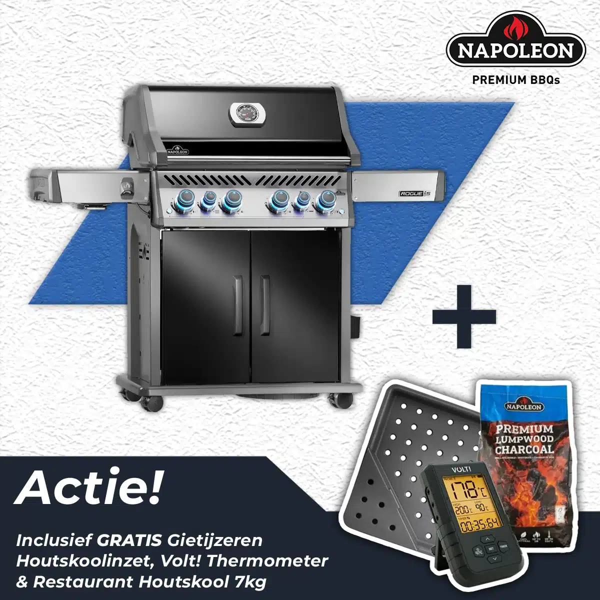 Napoleon Rogue PRO-S 525 Gas BBQ Zwart Barbecue