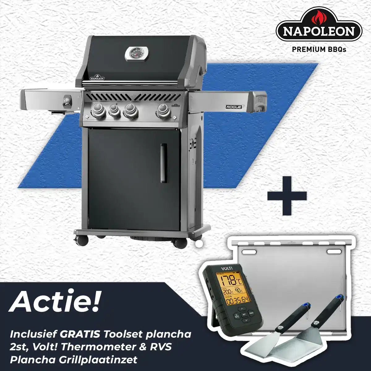 Napoleon Rogue Pro 425 Gas BBQ Limited Edition Grijs Barbecue