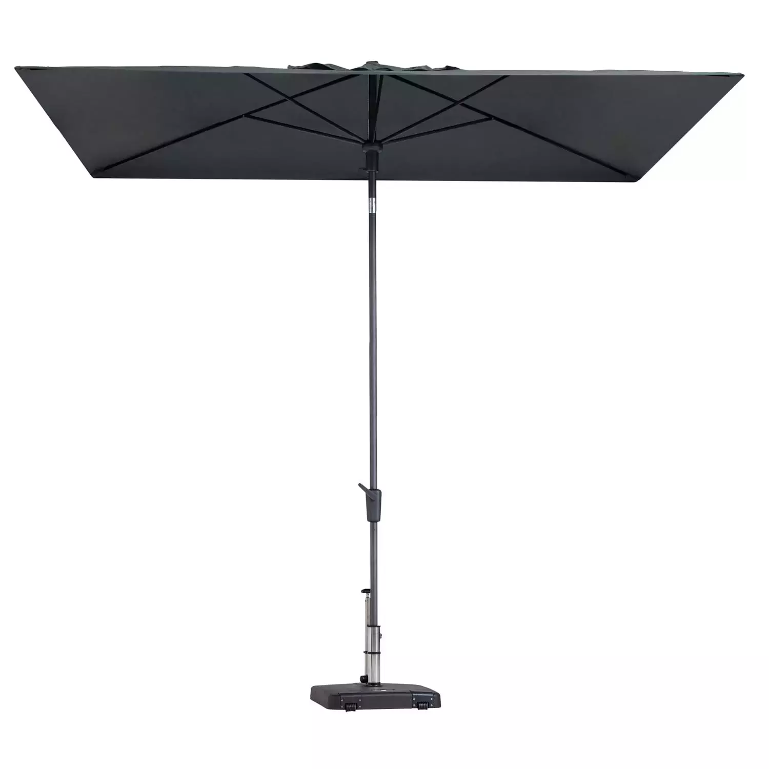 Parasol Mikros Luxe Rechthoek 200x300cm - Grijs