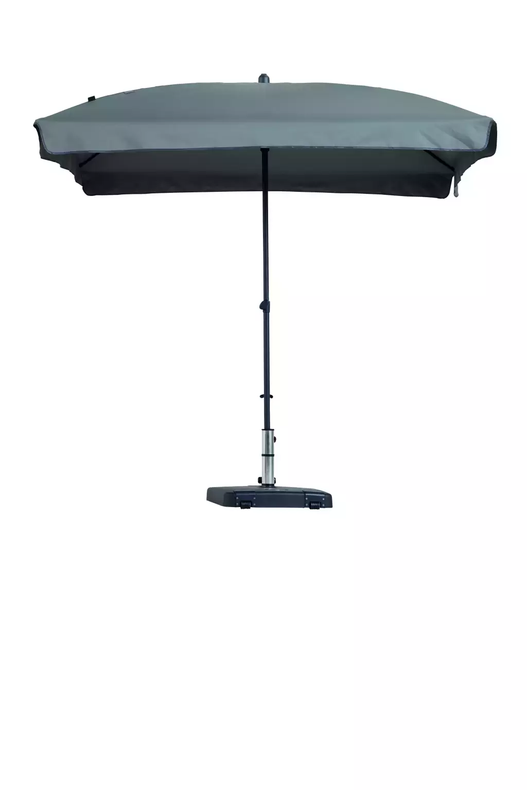Parasol Patmos De Luxe Rechthoek 210x140cm - Licht Grijs*