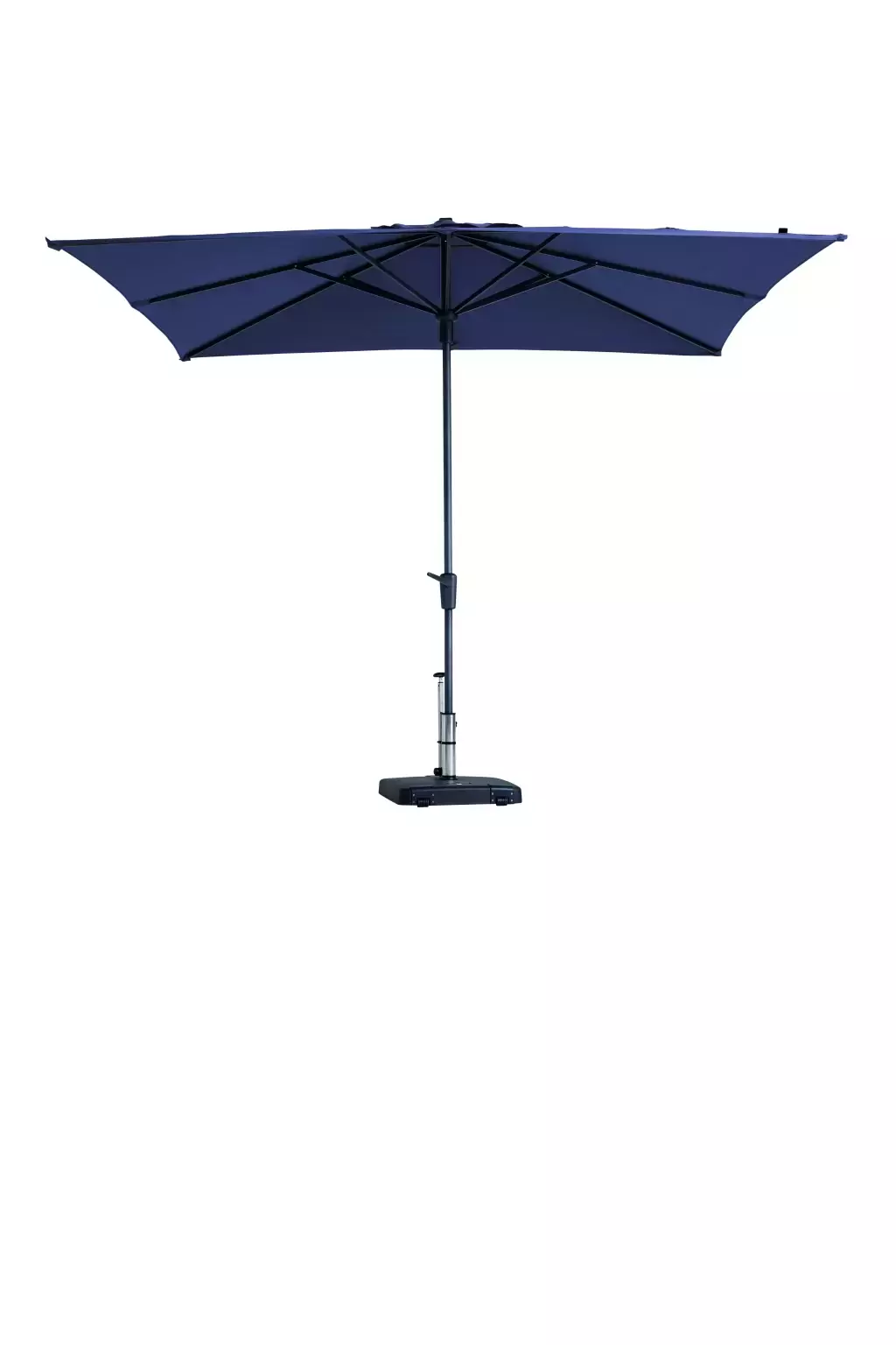 Parasol Syros Luxe Vierkant 280x280cm - Saffier Blauw