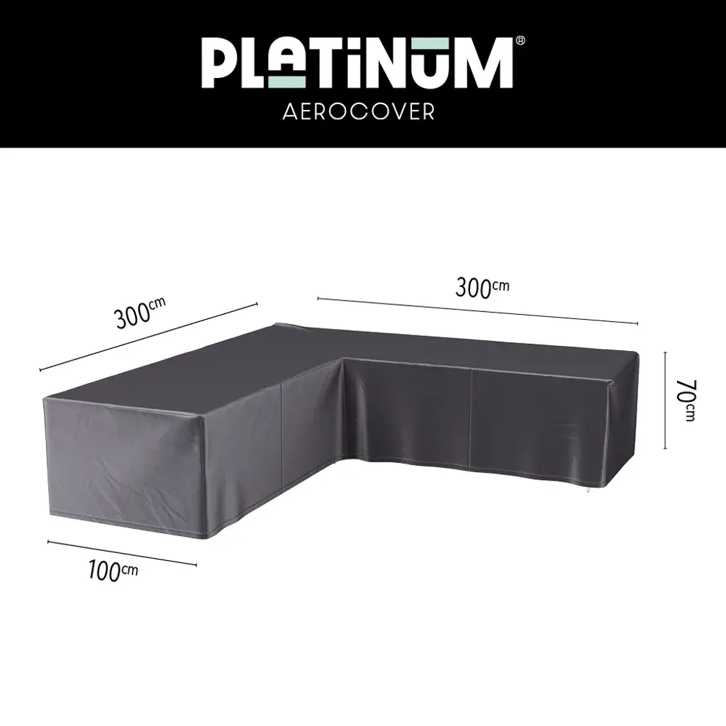 Platinum AeroCover Hoek LoungeBank hoes 300x300x100xH70cm