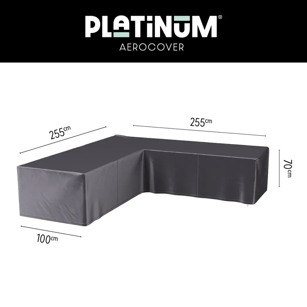 Platinum AeroCover Hoek LoungeBank hoes255x255x100xH70cm
