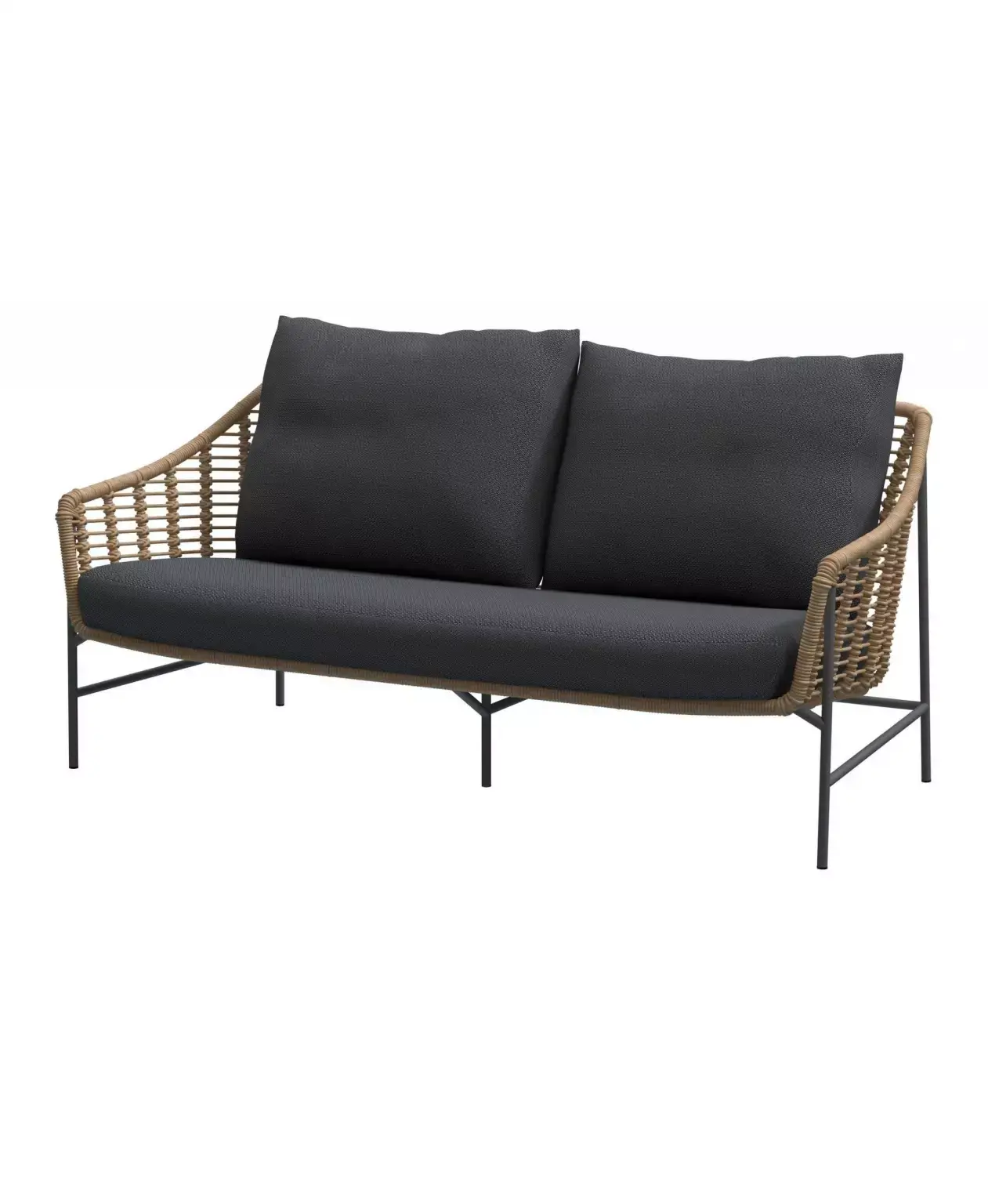 Timor living bench 2.5 seaters Harvest with 3 cushions